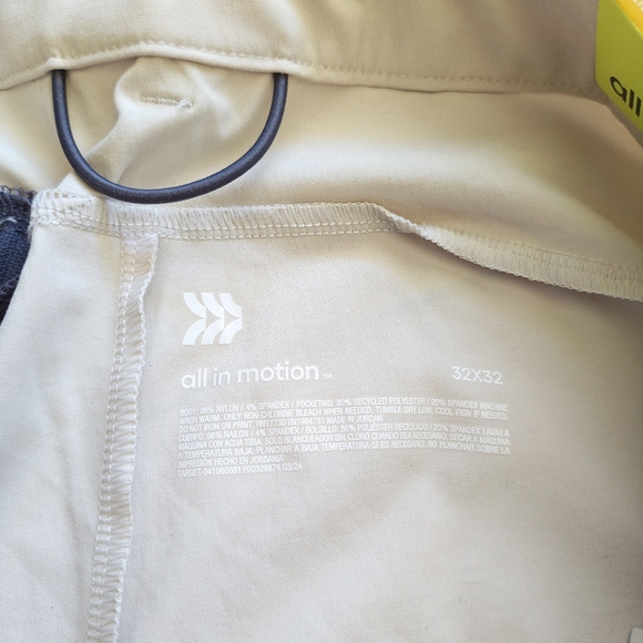 Men's All in Motion Commuter Pants Size 32×32 Beige. - Picture 5 of 7